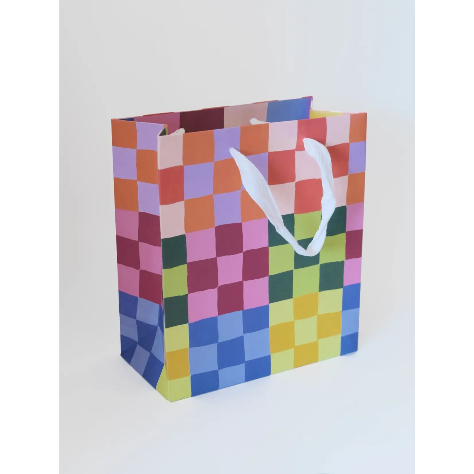 Idlewild Rainbow Check Gift Bag