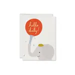 Red Cap Cards Little Elephant Baby Card