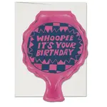 Red Cap Cards Whoopee Cushion Birthday Card