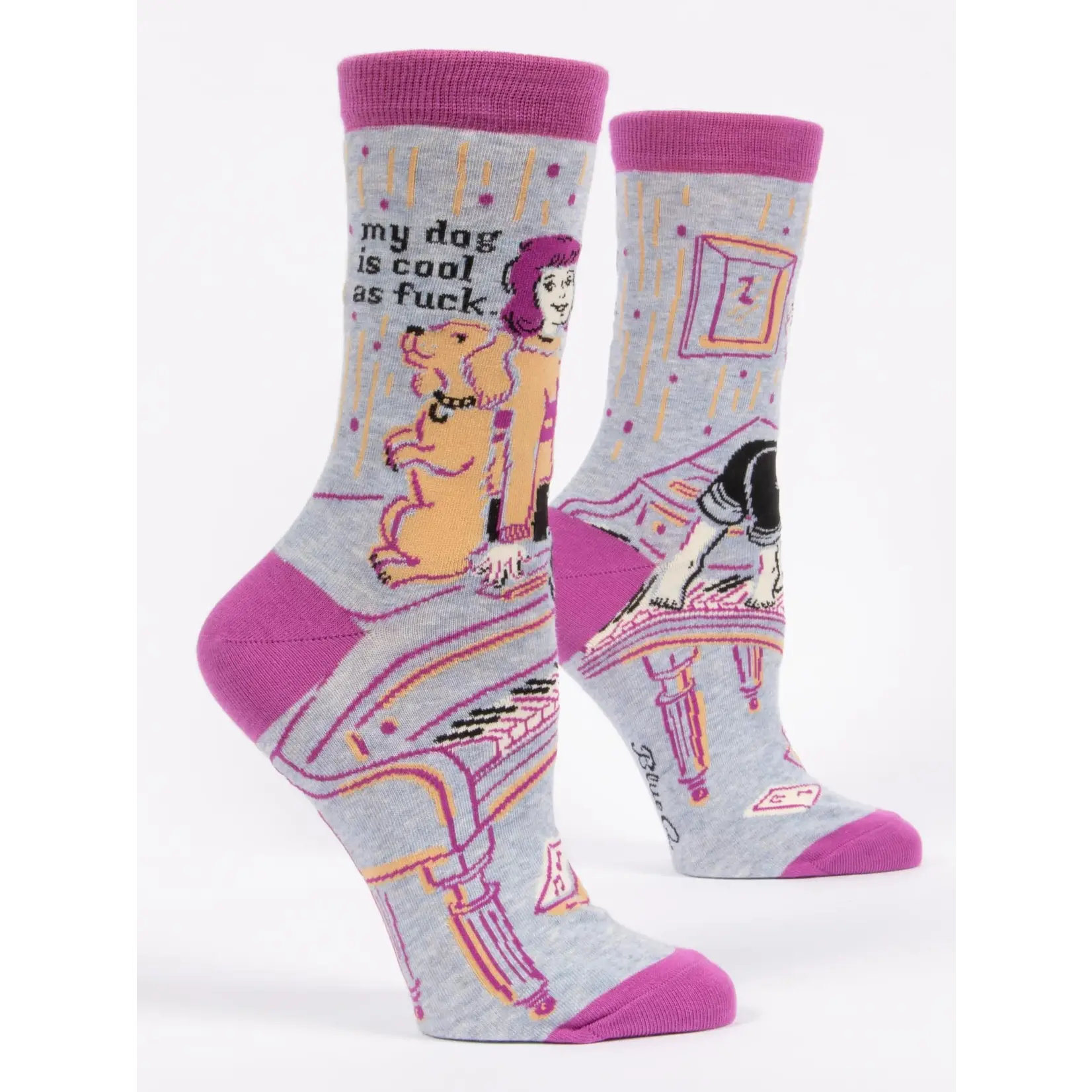 Blue Q Dog Is Cool Socks