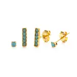 Amano Studio Victorian Stud Combo Set Turquoise
