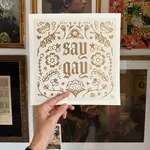 Houndstooth Design + Supply Co Say Gay Risograph Print - Gold