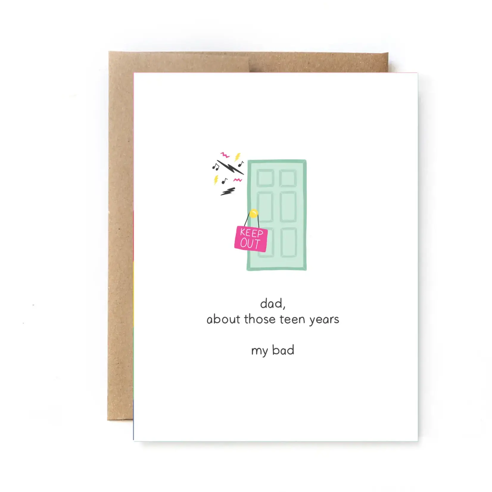 Unblushing Father's Day Card - Teen Years