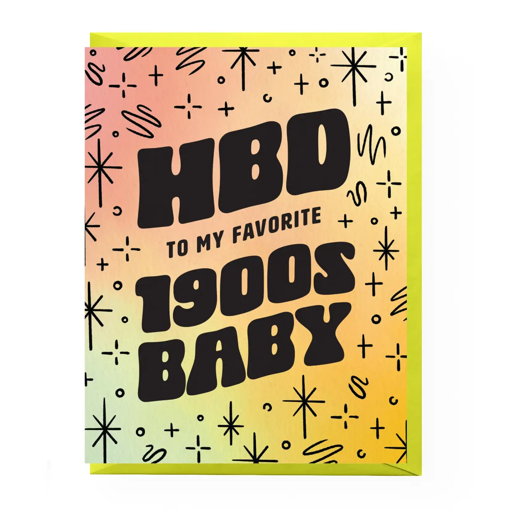 Boss Dotty 1900s Baby Birthday Card