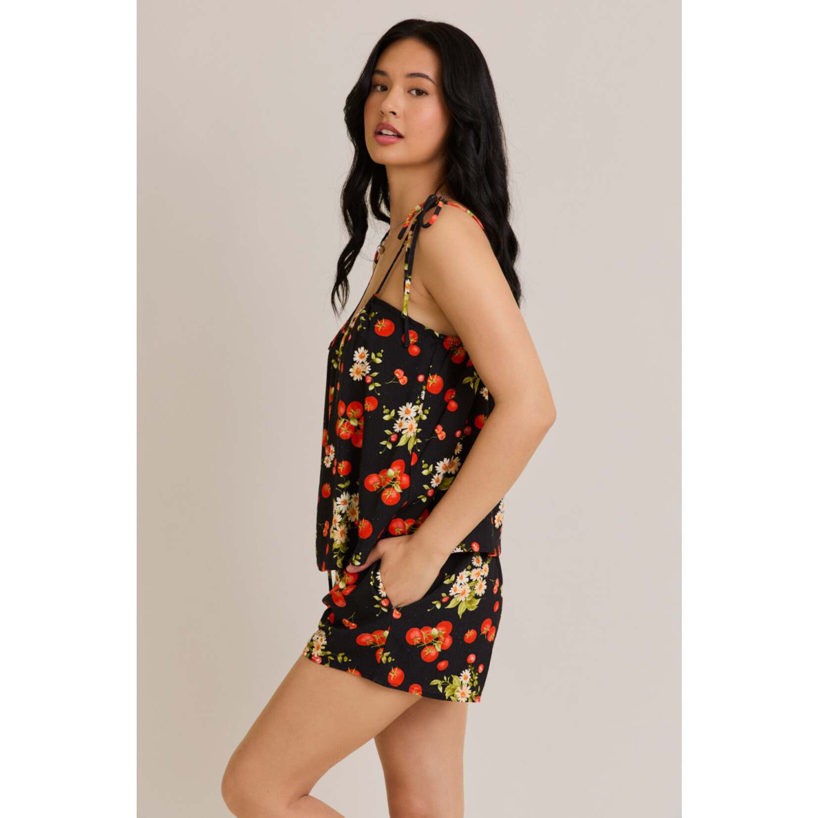 Lelis Summer Tomatoes Set-Black FINAL SALE