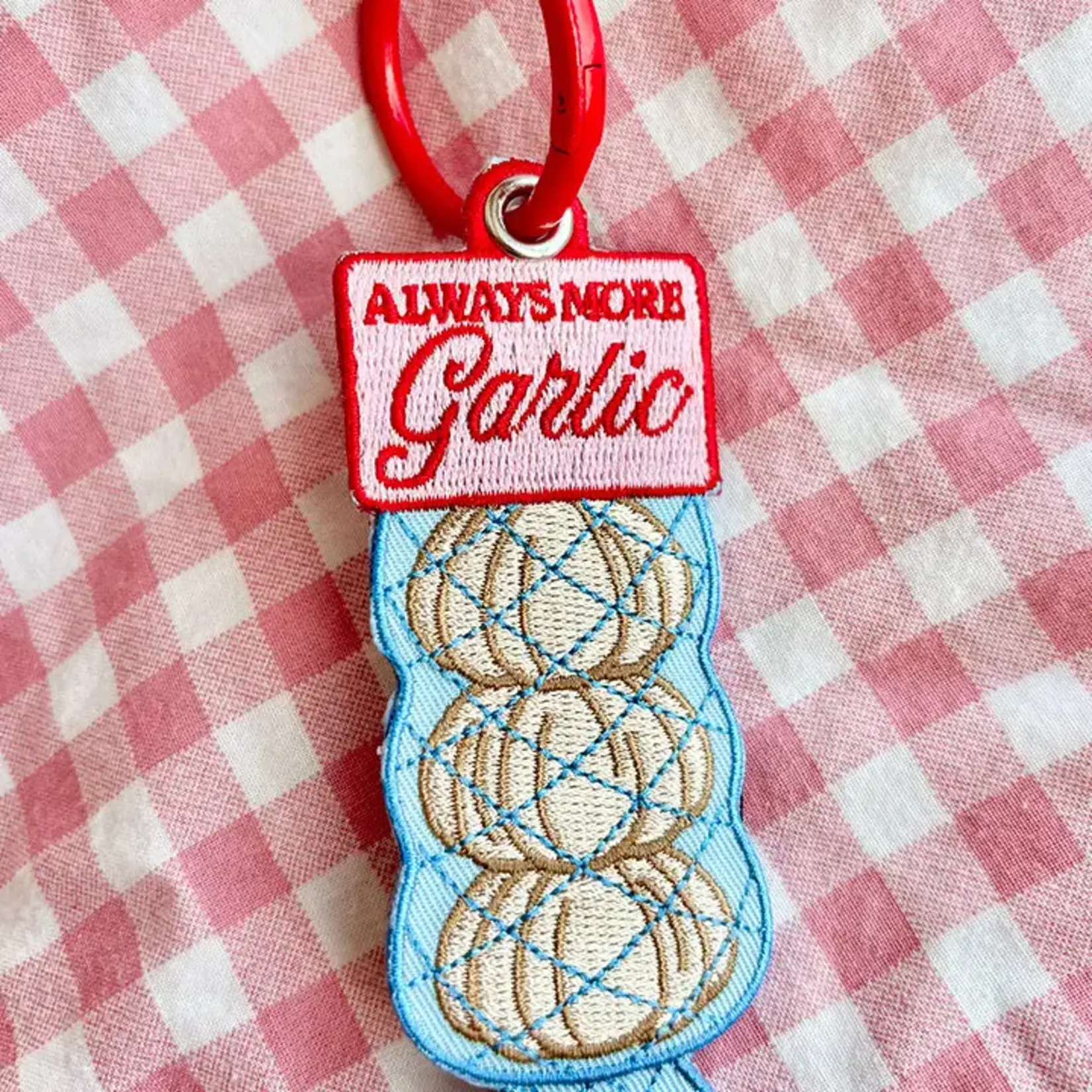Always More Garlic Keychain