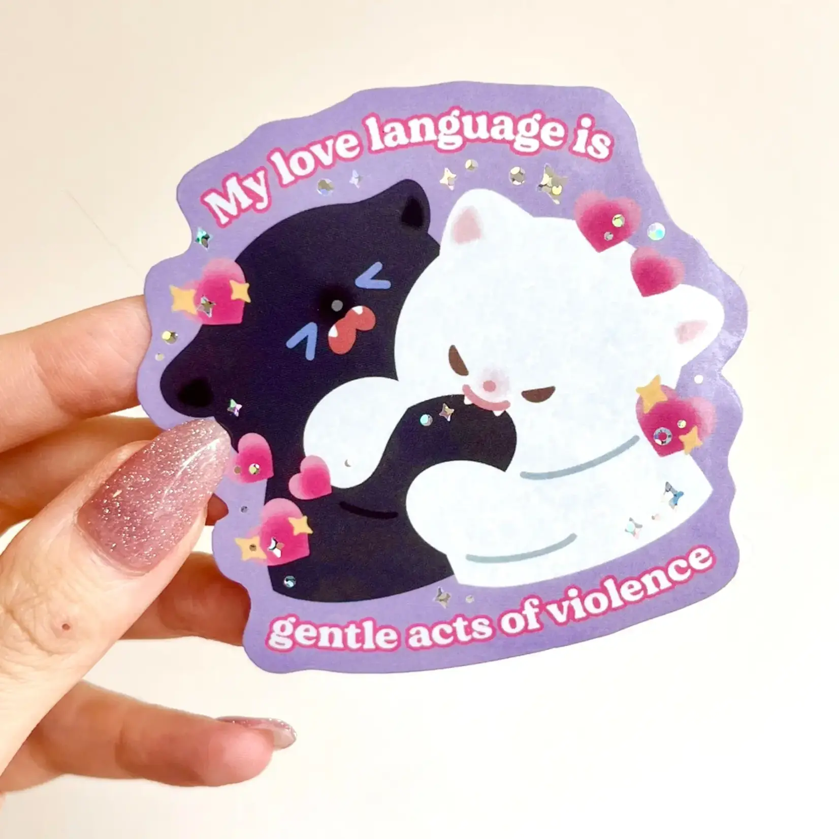 Love Language Violence Sticker
