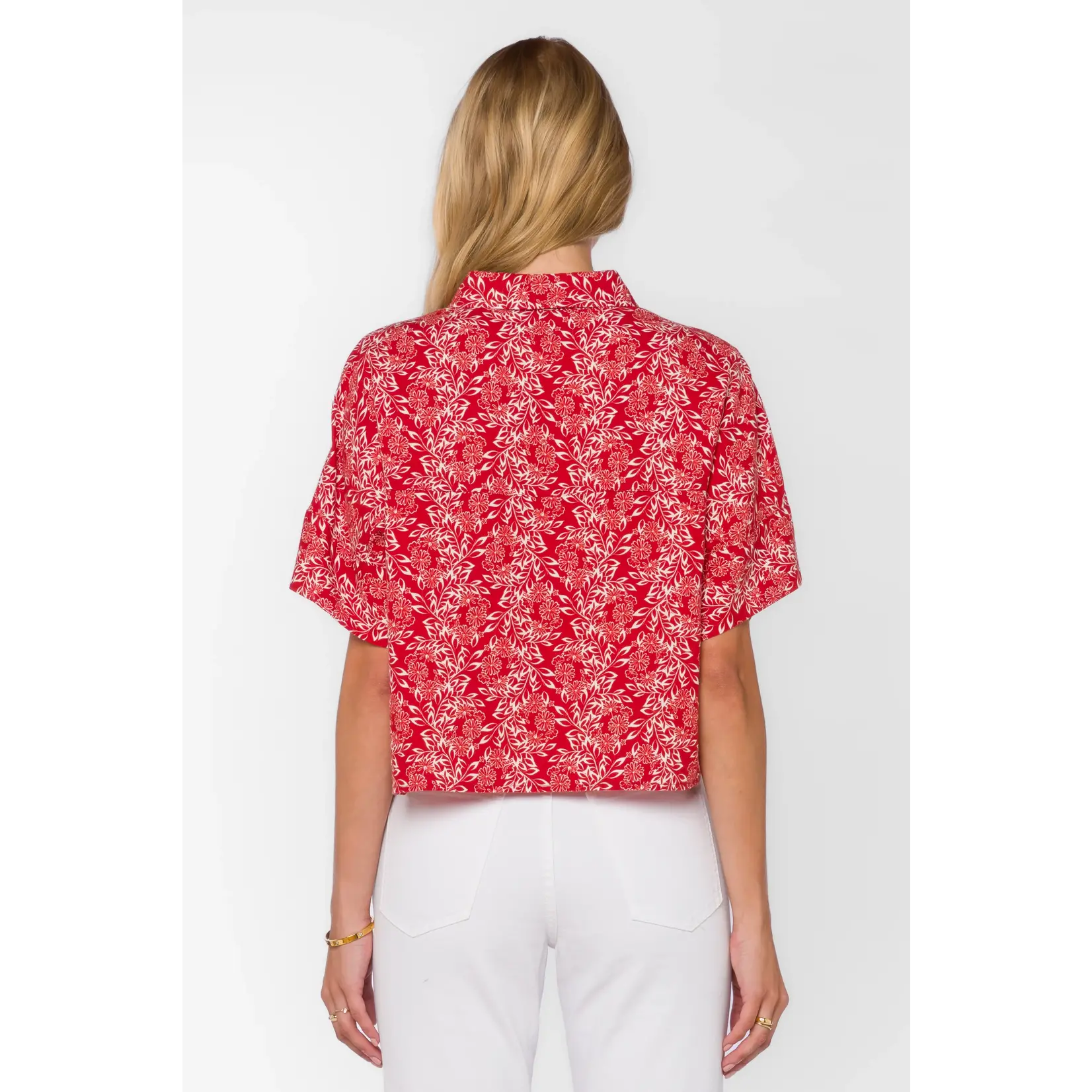 Velvet Heart Trista Top-Saucy Red Floral