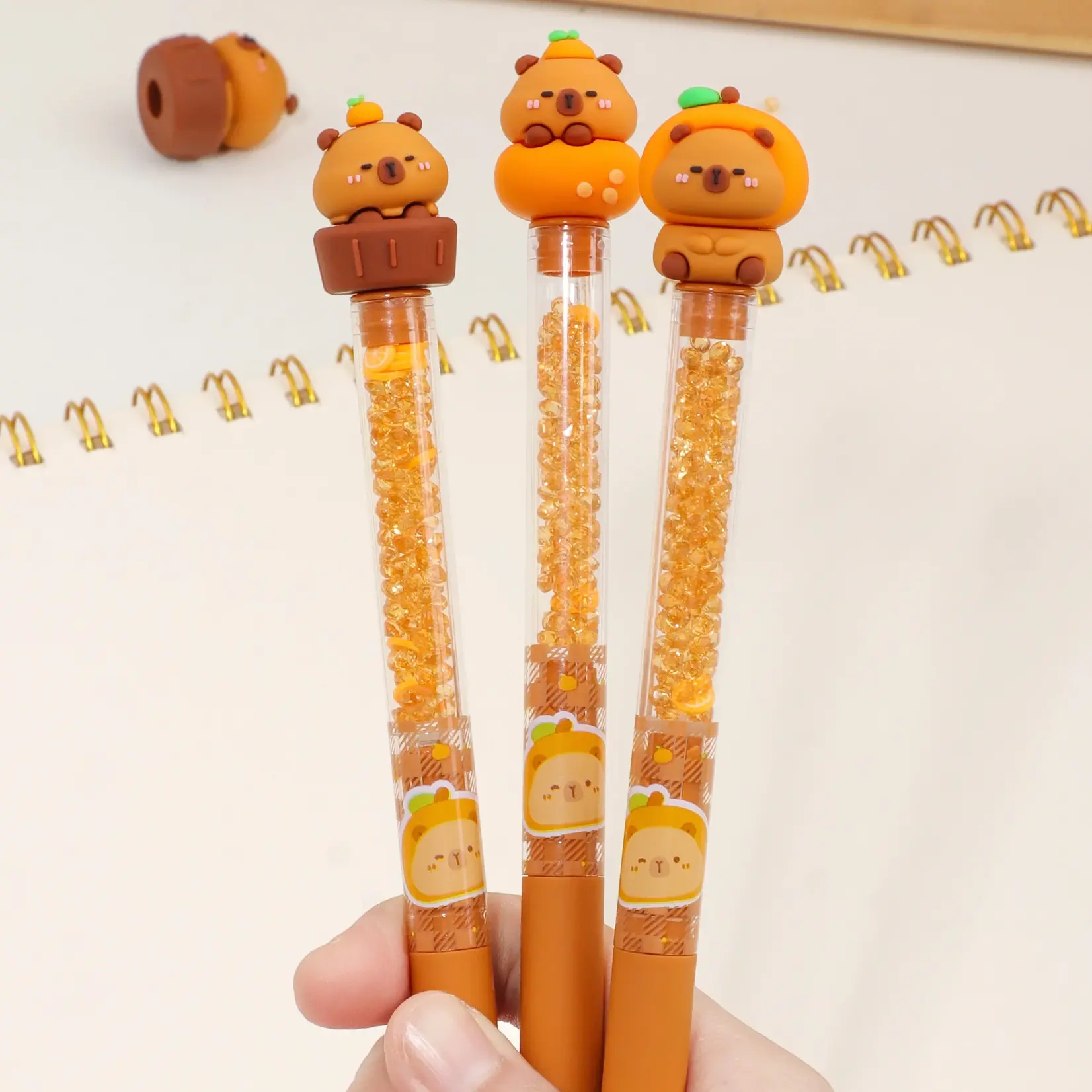 BC Mini Capybara Crystal Gel Pen