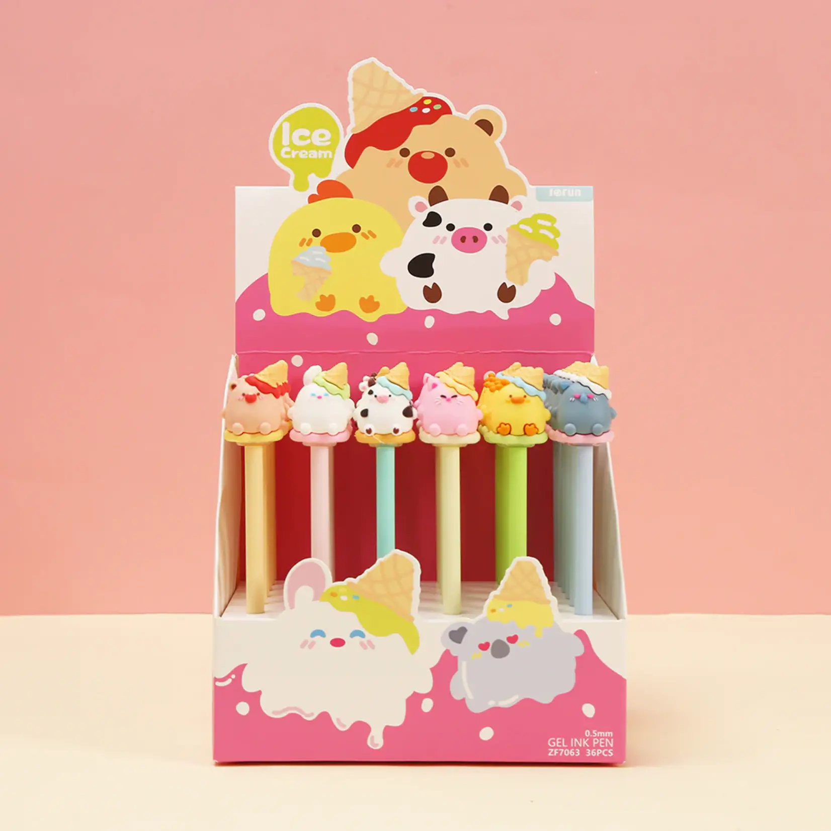BC Mini Ice Cream Party Animals Gel Pen