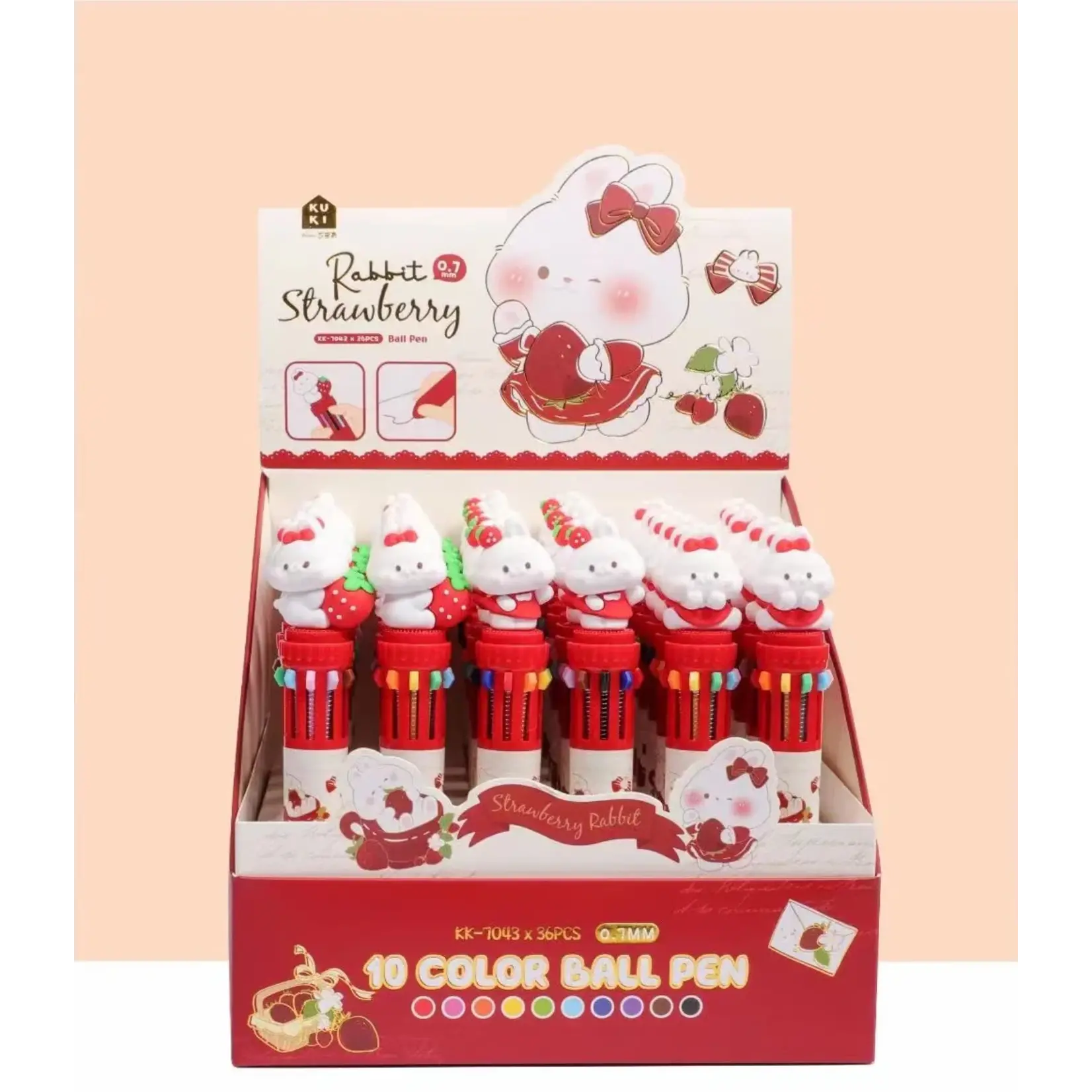 BC Mini Rabbit Strawberry Ball Pen