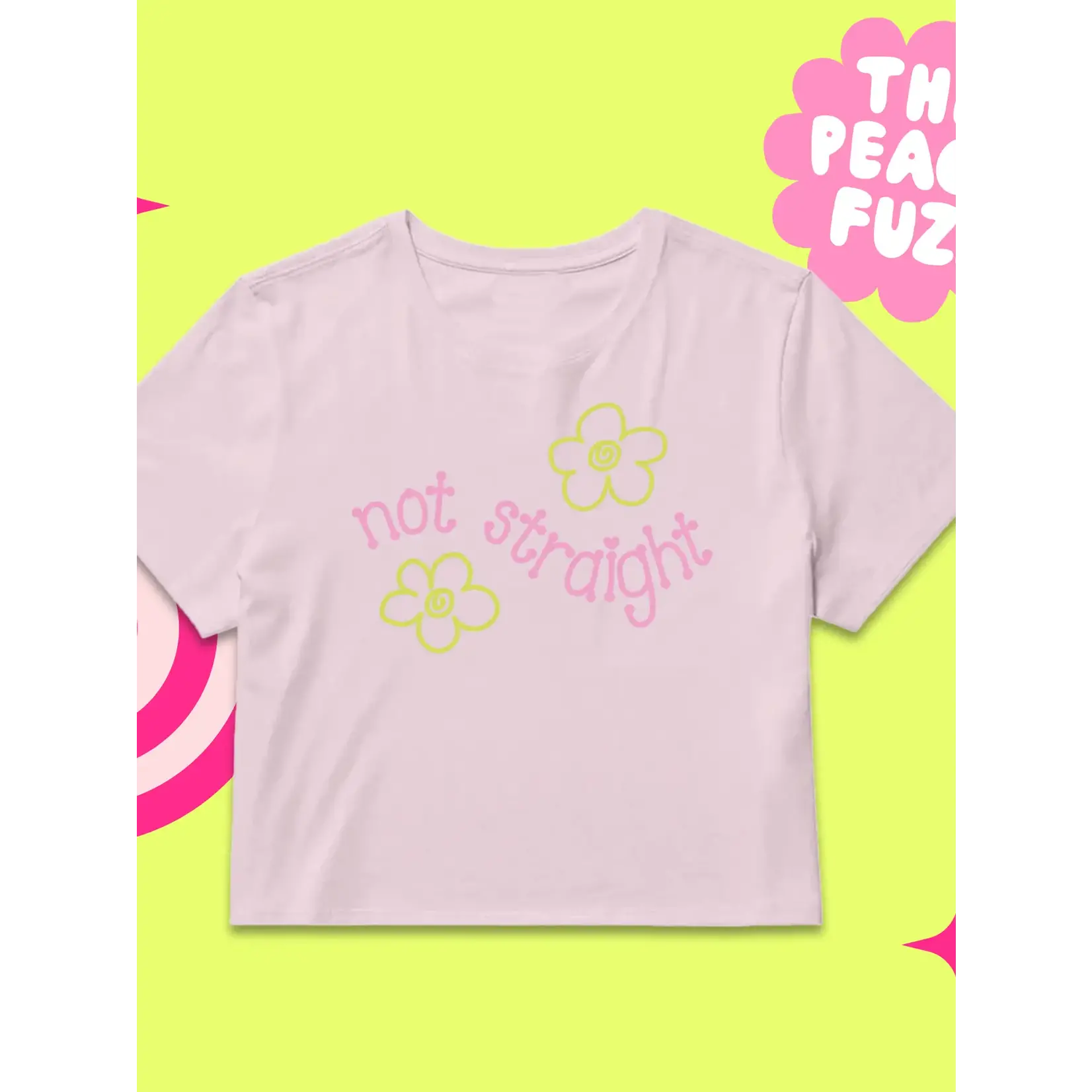 The Peach Fuzz Not Straight Cropped Tee