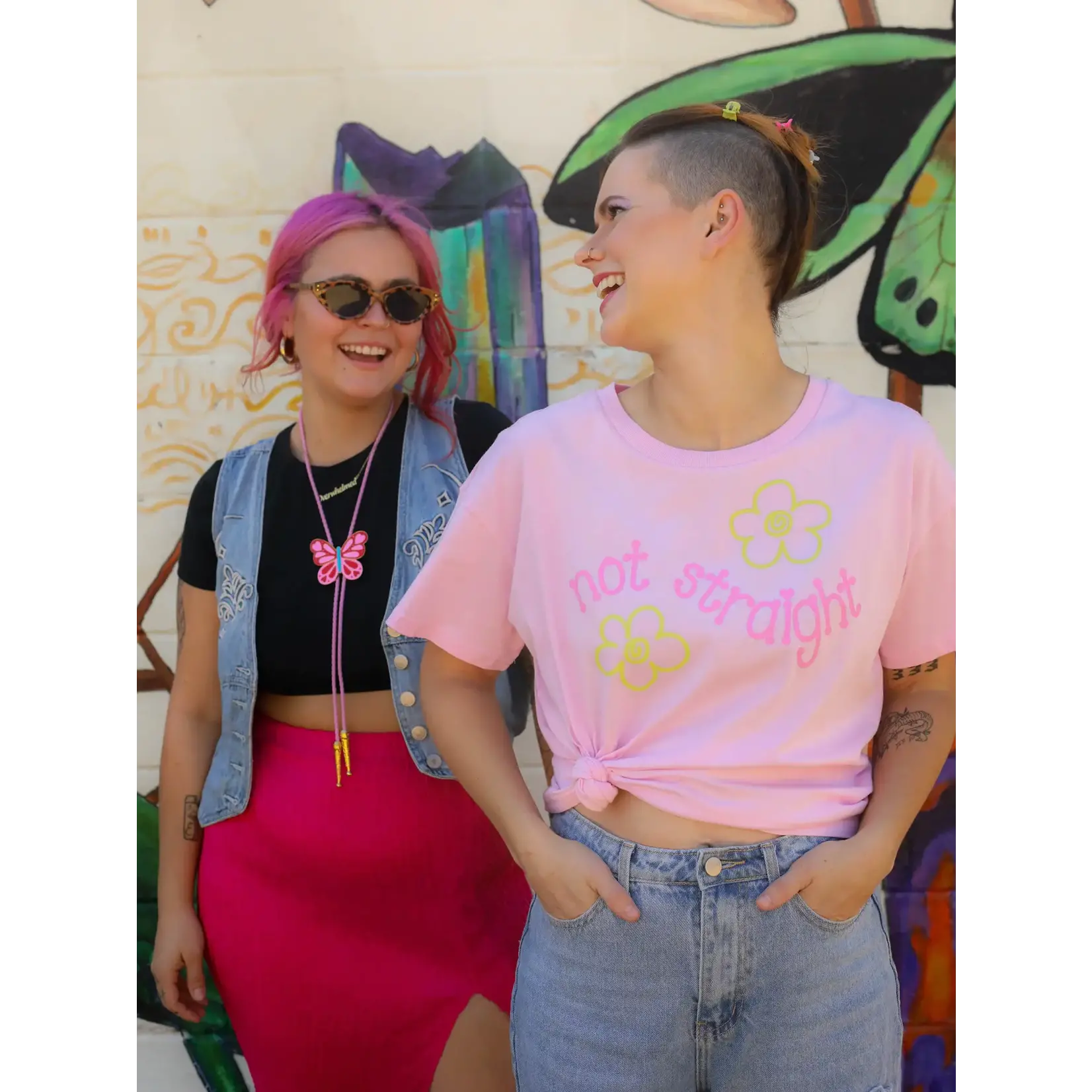 The Peach Fuzz Not Straight Cropped Tee