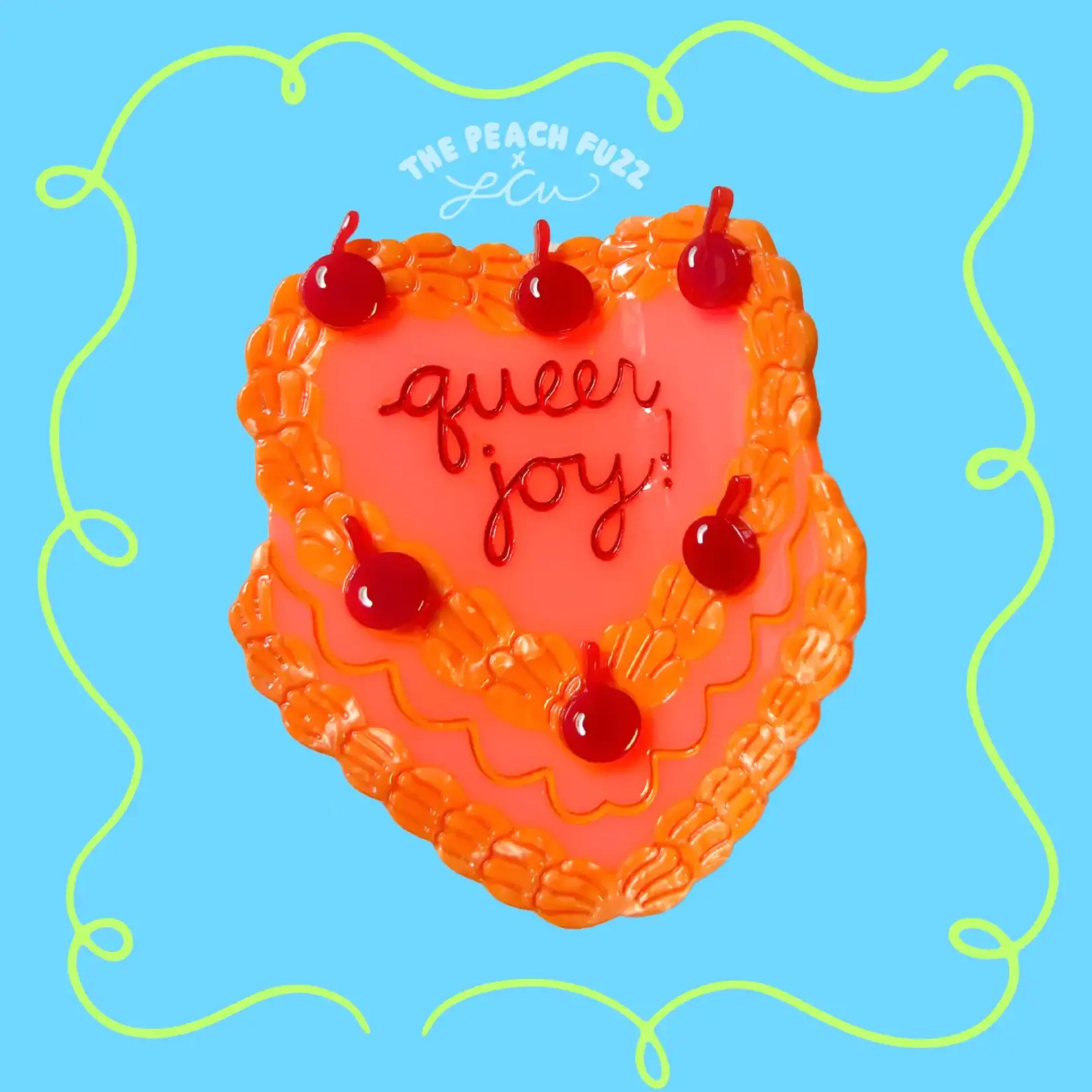 The Peach Fuzz Queer Joy Cake Hair Claw