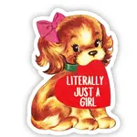 inviting affairs paperie Literally Just A Girl Puppy Sticker