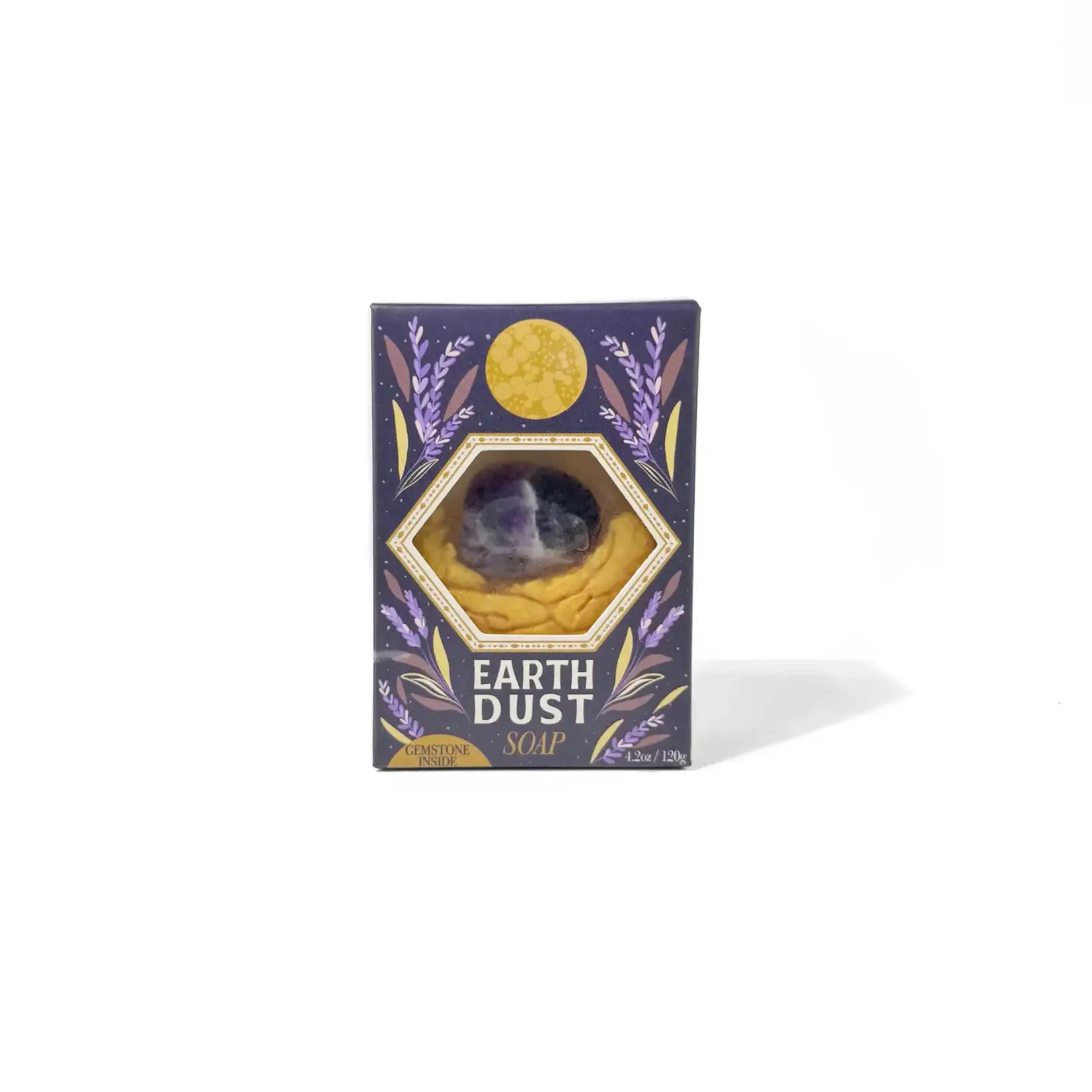 Sow the Magic Earth Dust Gemstone Bar Soap Lavender with Amethyst