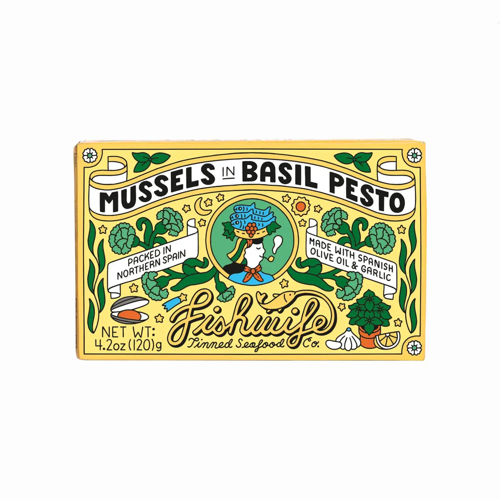 Fishwife Mussels in Basil Pesto