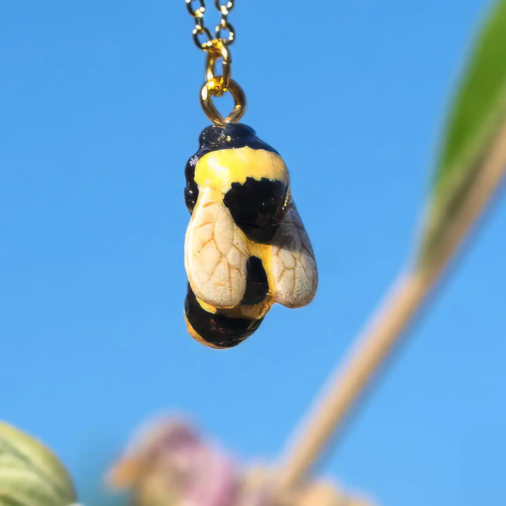 Peter and June Tiny Buzz Necklace