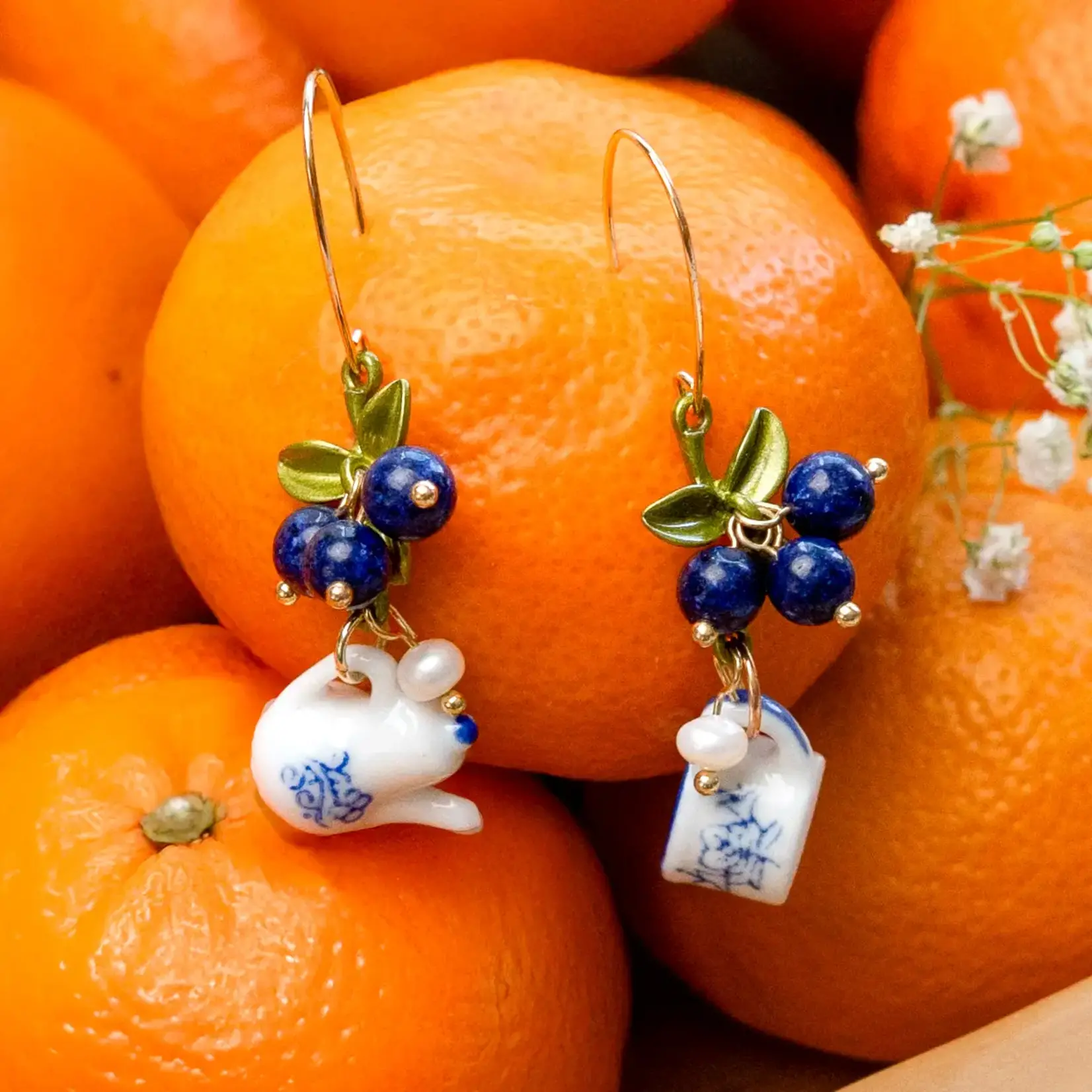 Peter and June Spill the Tea Earrings