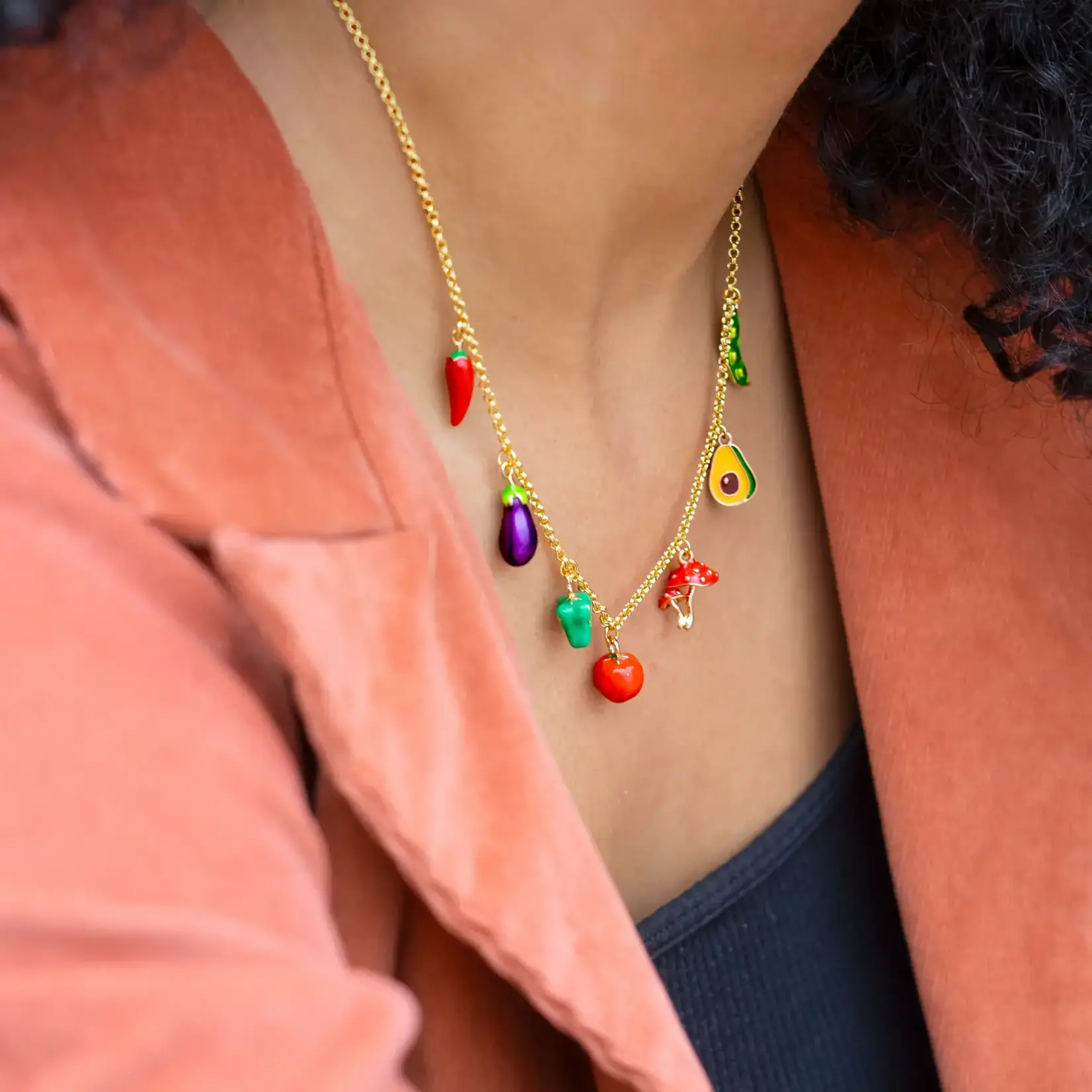 Peter and June Harvest Charm Necklace
