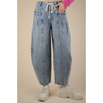 Very J Brit Barrel Pants-Denim