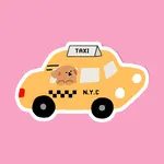 IEJ Studio Nyc Taxi Dog Sticker