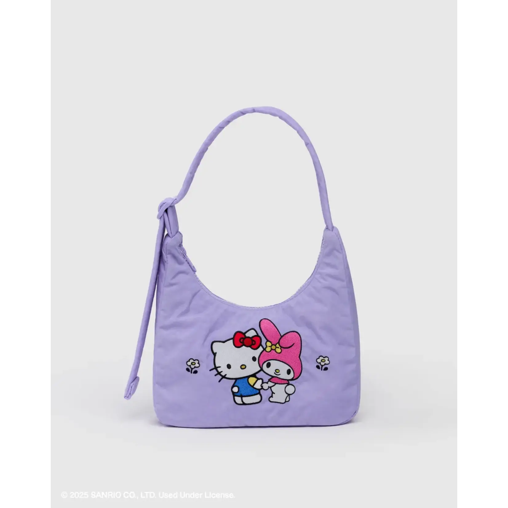 Baggu Mini Nylon Shoulder Bag - Embroidered Hello Kitty & My Melody