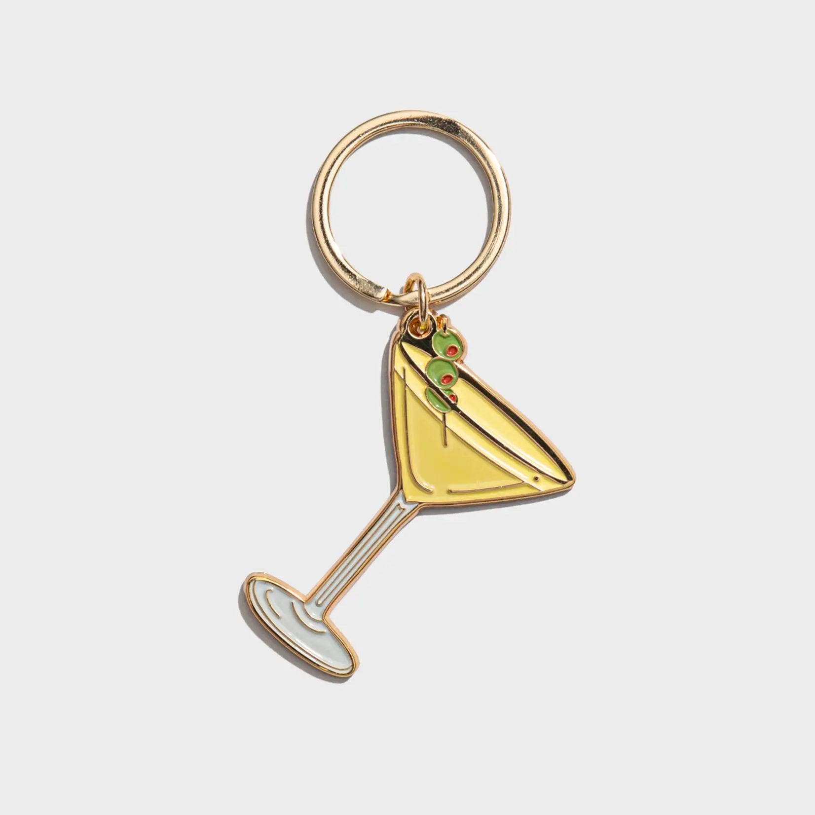 Brittany Paige Olive Dirty Martini Enamel Keychain