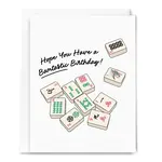 Sammy Gorin Have A Bamtastic Birthday American Mahjong Card