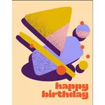 Cards by De Happy Birthday (Shapes)