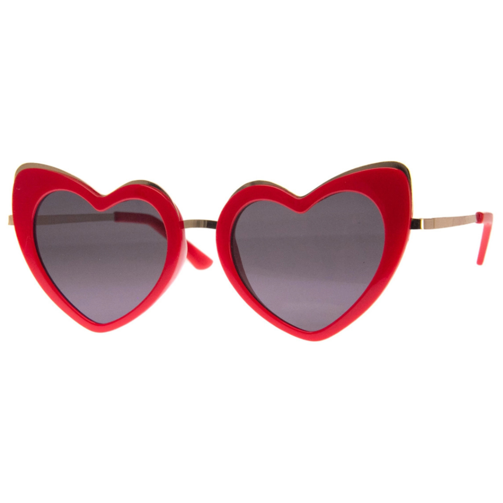 AJ Morgan Heart Throb Sunglasses Red/Gold