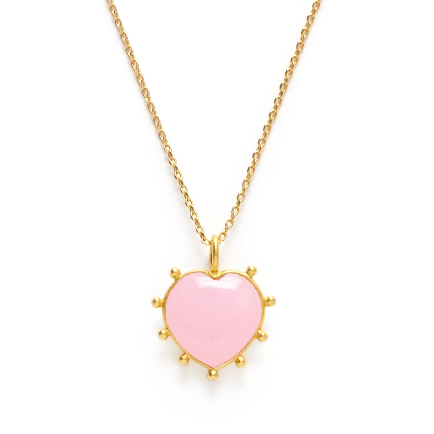 Amano Studio Gemstone Heart Necklace