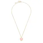 Amano Studio Gemstone Heart Necklace- Rose Quartz