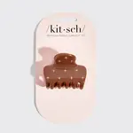 Kitsch Rhinestone Medium Puffy Claw Clip 1pc-Camel