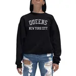 LA Pop Art Neighborhoods in Queens Crew-Black