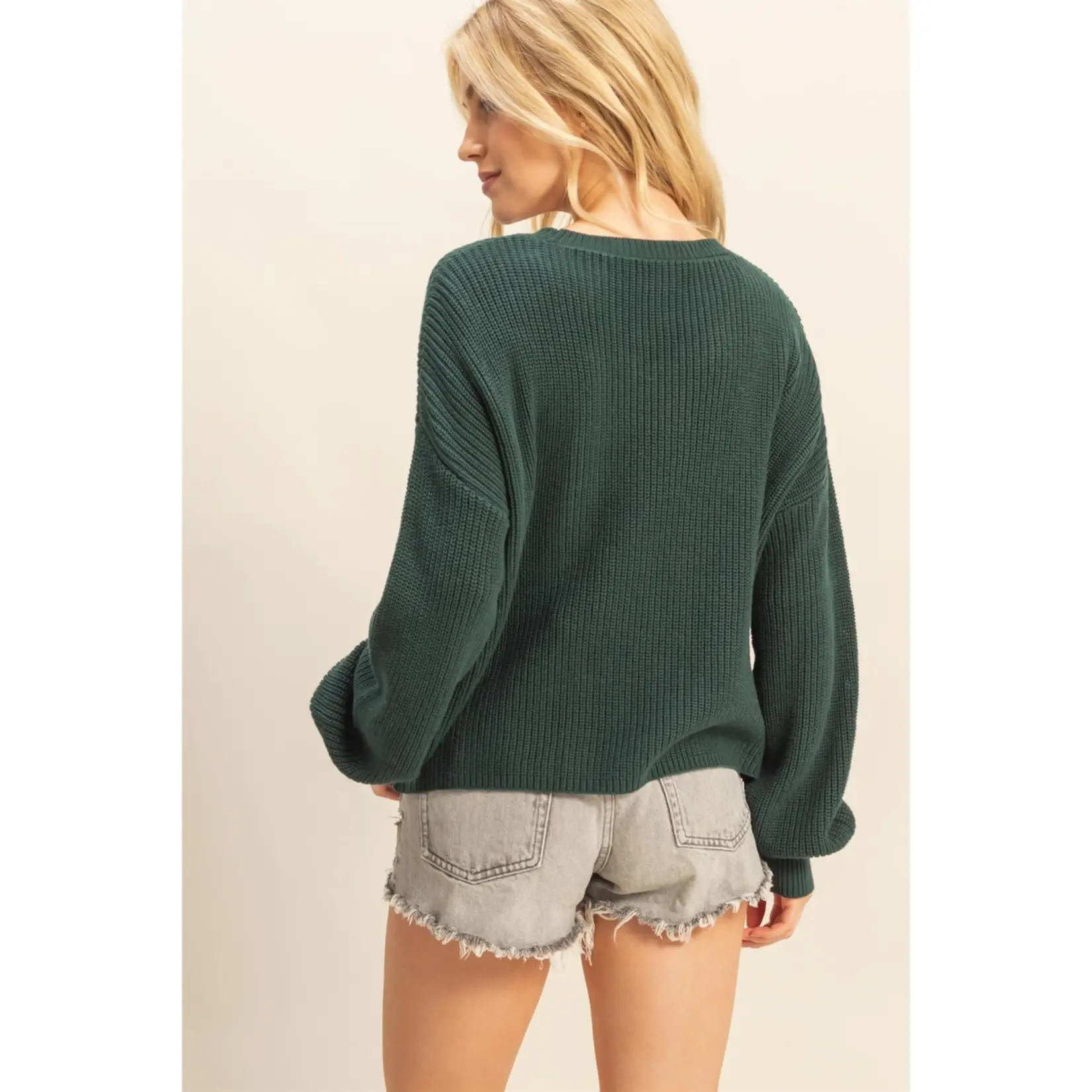 HYFVE Pocket Detailed Sweater D.GREEN