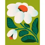 Cards by De White Flower Card