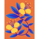 Cards by De Yellow Flower Card