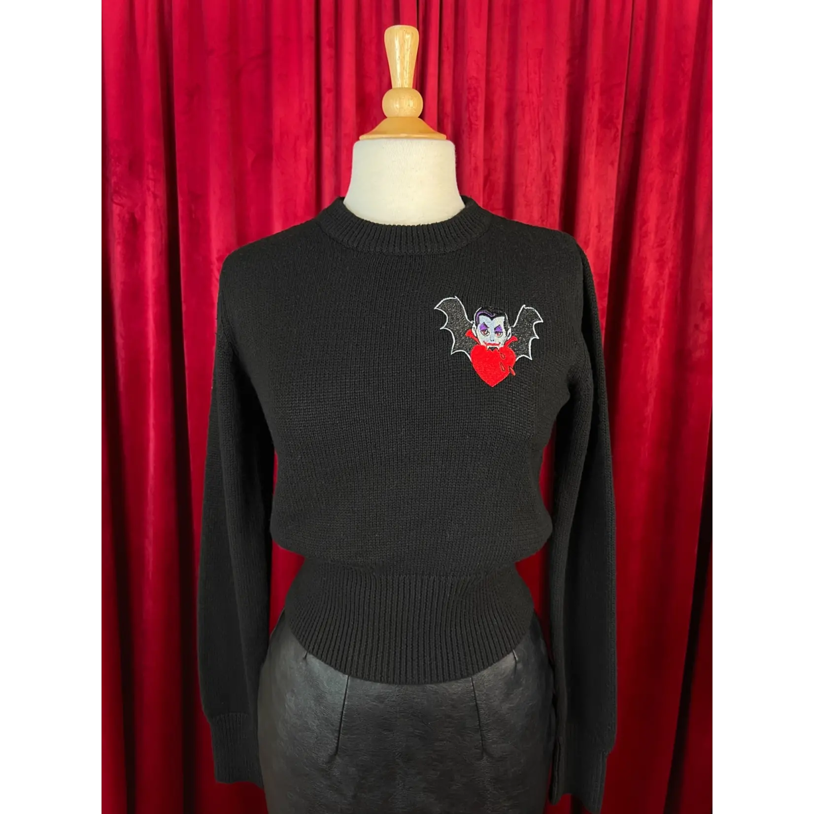 Mischief Made Love Bite Sweater-Black