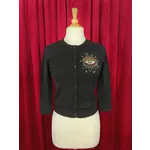Mischief Made Third Eye Cardigan-Black