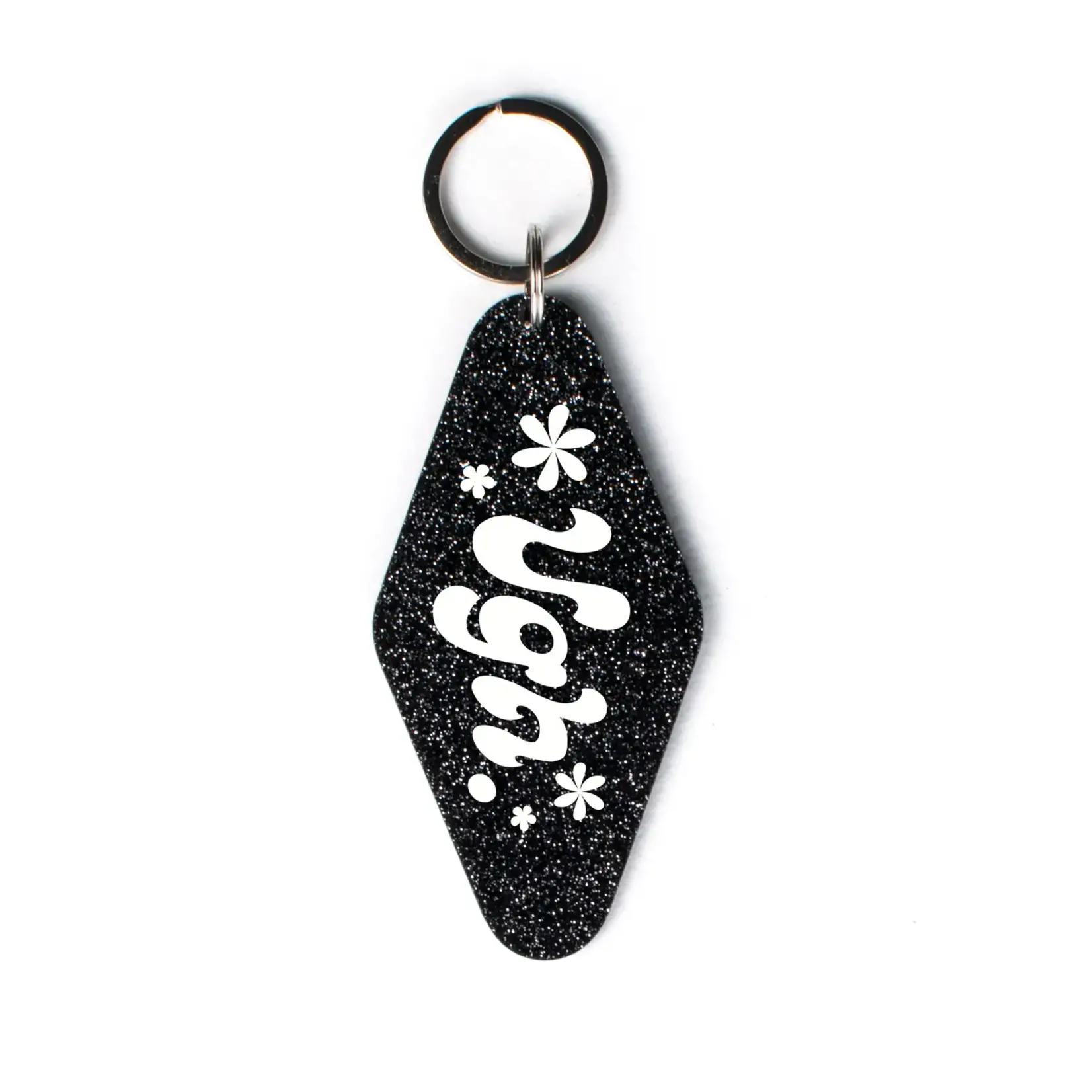 femfetti Ugh Glitter Motel Keychain