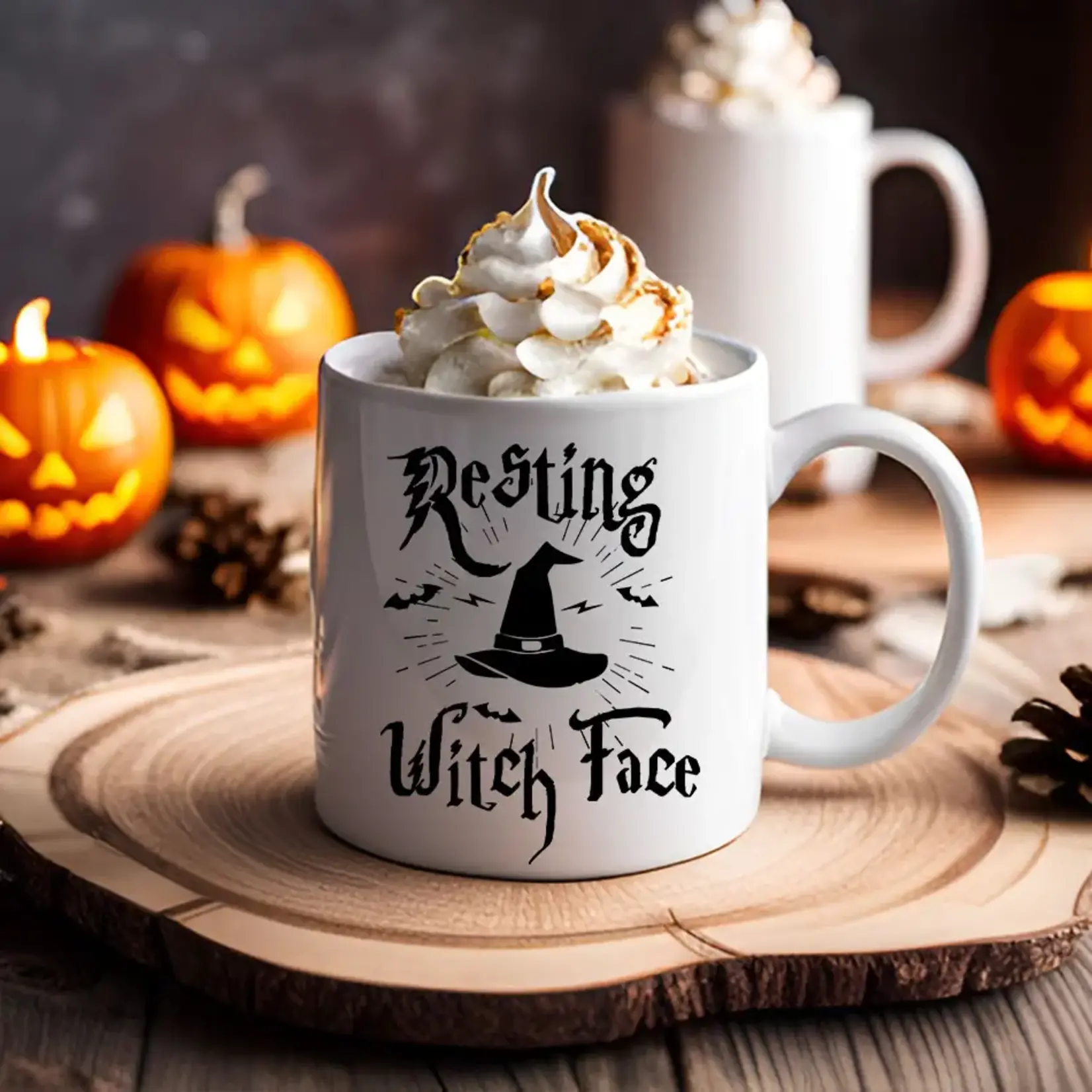 House of Rodan Resting Witch Face Mug
