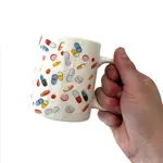 Drawn Goods Assorted Pills Mug