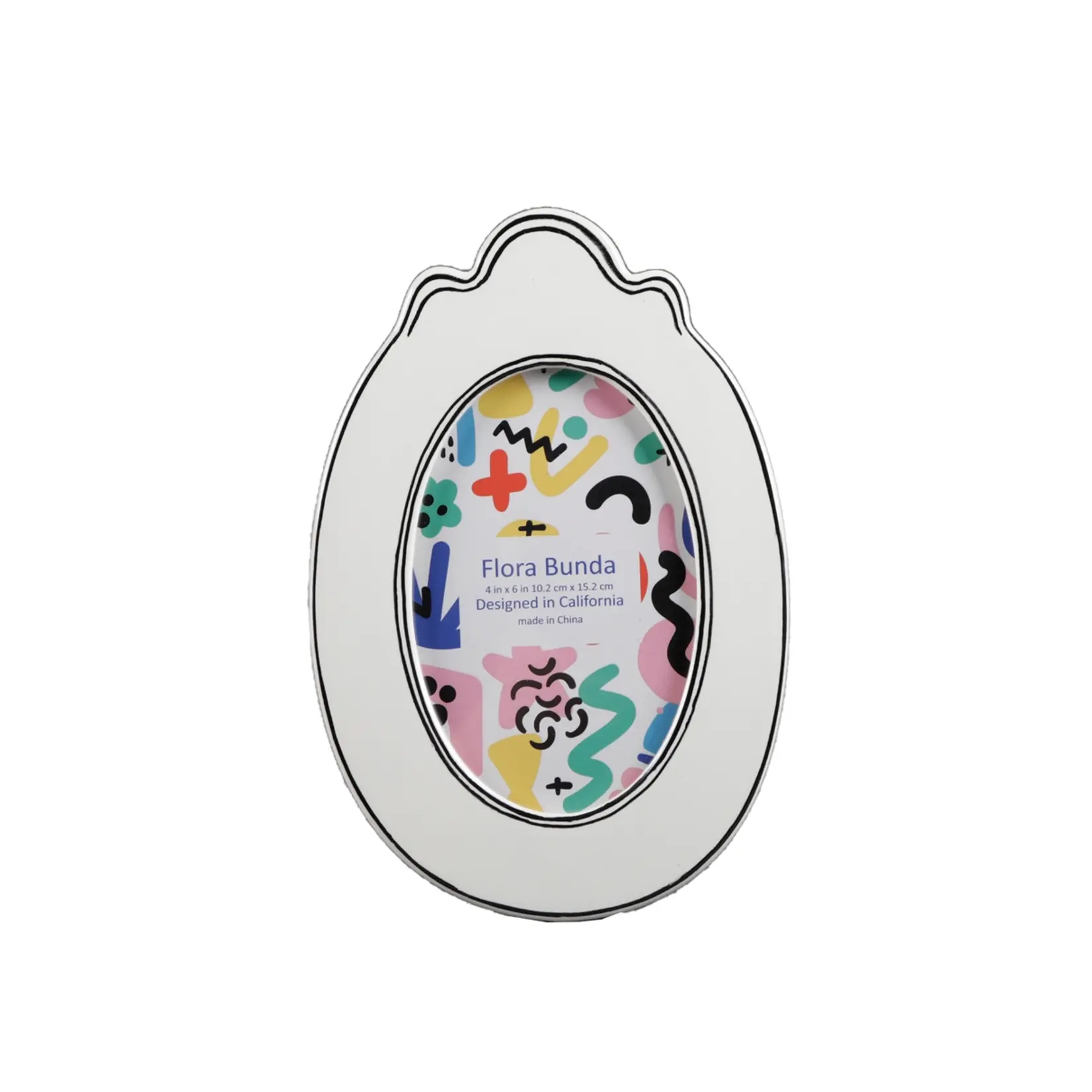 Flora Bunda Inc 4 X 6 Oval with Sideline Ceramic Frame
