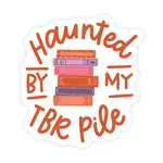Pippi Post Haunted By My Tbr Pile Sticker