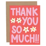 Pippi Post Thank You So Much Flowers Card