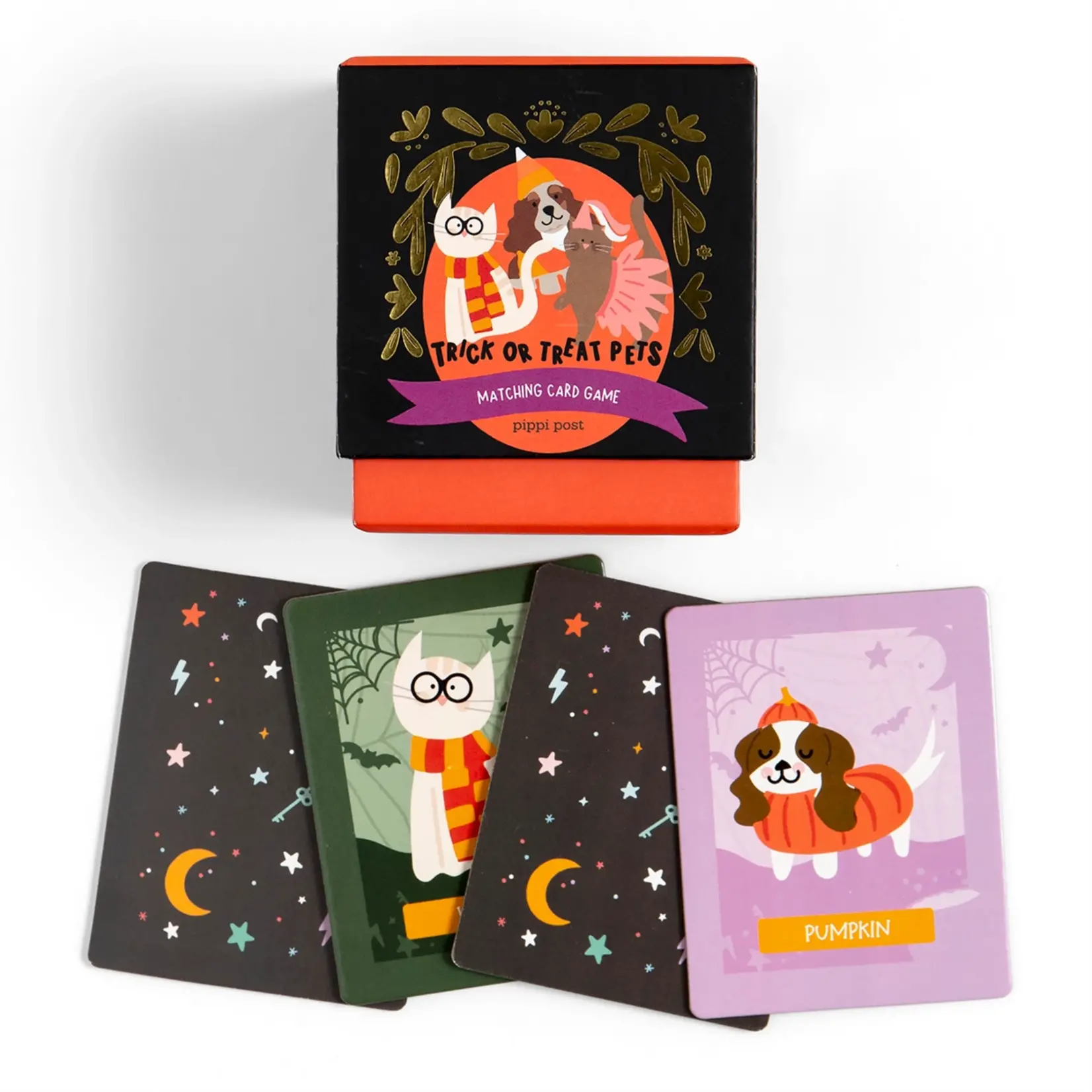 Pippi Post Trick or Treat Pets Memory Card Game