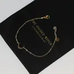 The Gilded Witch Hammered Moon Bracelet