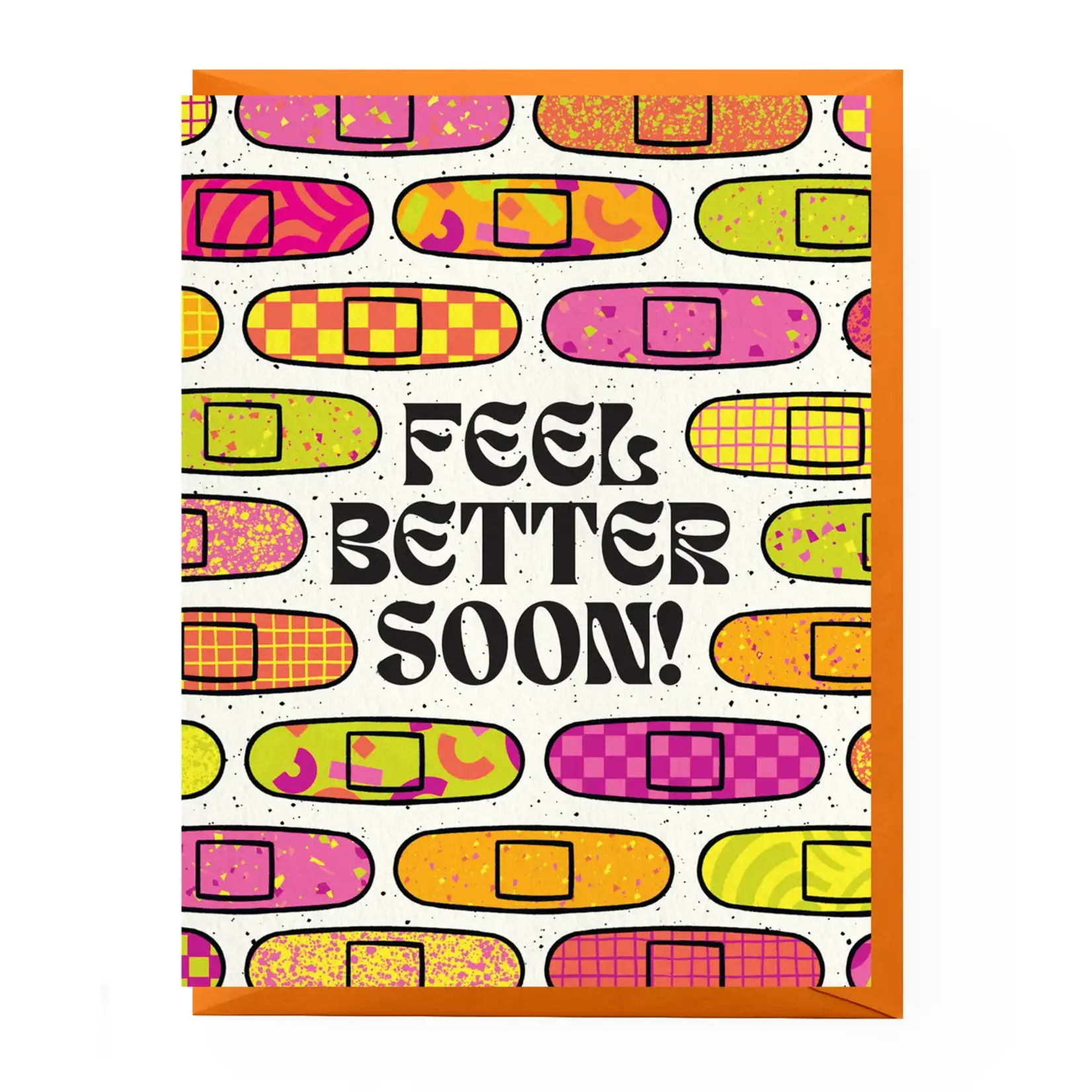 Boss Dotty Feel Better Bandages Sympathy Card