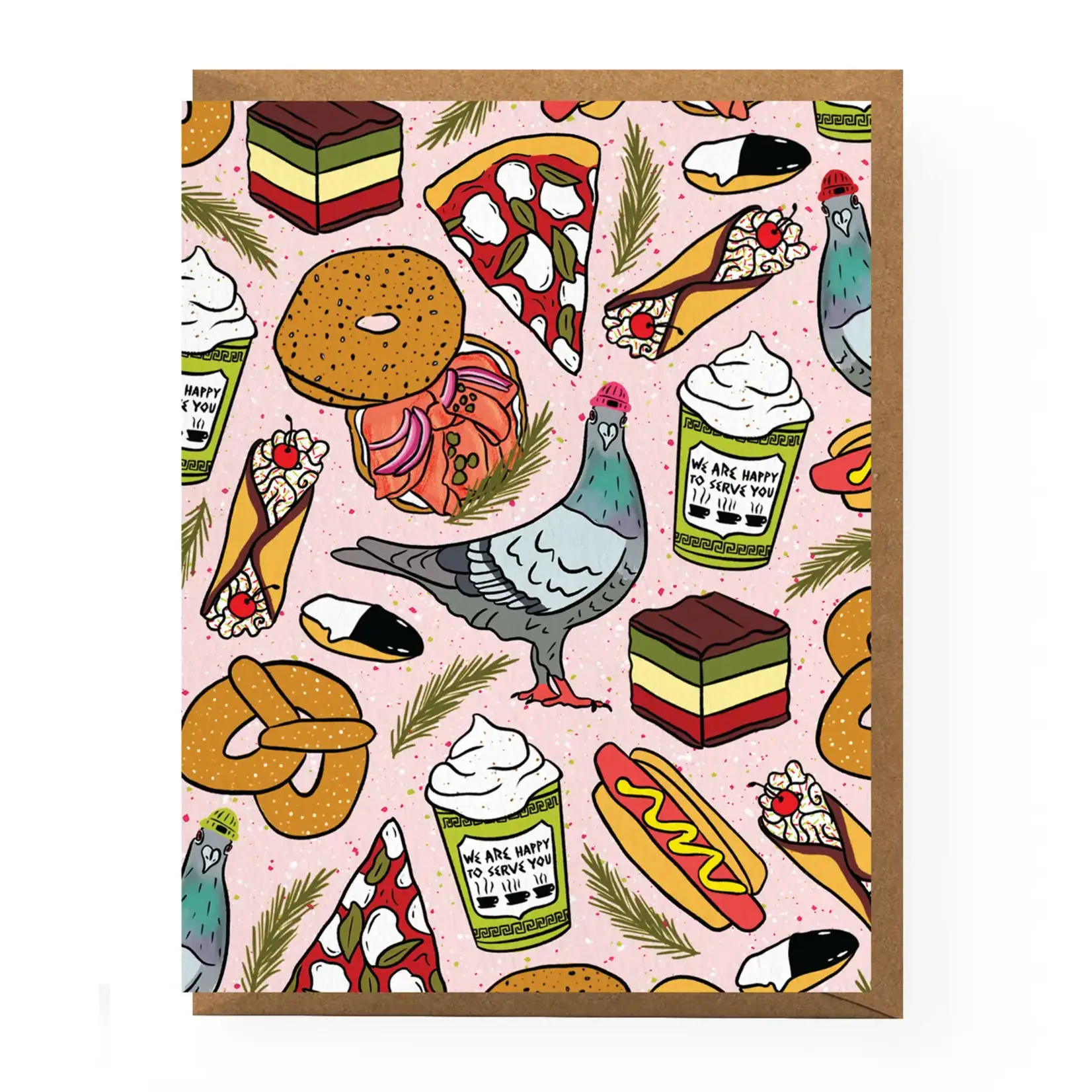 Boss Dotty Nyc Holiday Pattern Card